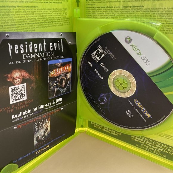 Resident Evil 6 (Microsoft Xbox 360, 2012) 2 Disc No Manual. - Picture 2 of 4